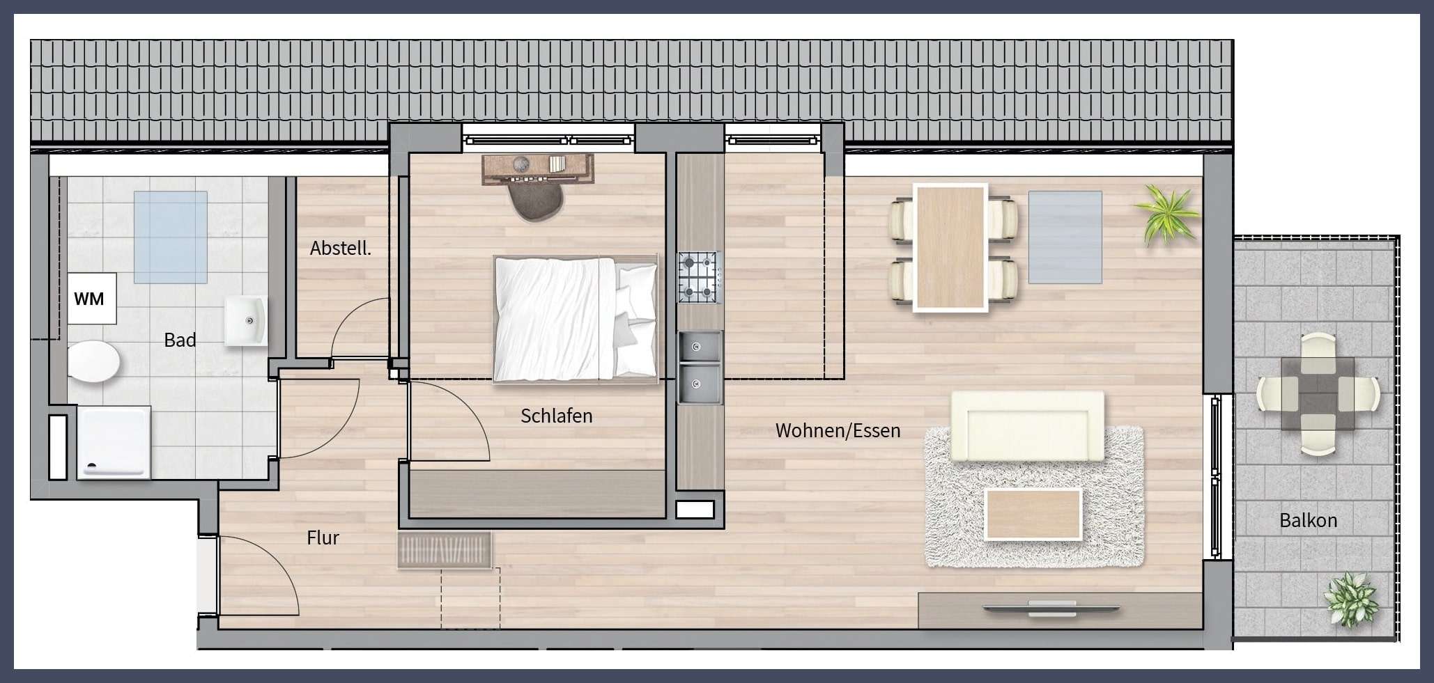 Thumbnail-Wohnung zum Kaufen in Leinfelden-Echterdingen 449.000,00 € 67.15 m²