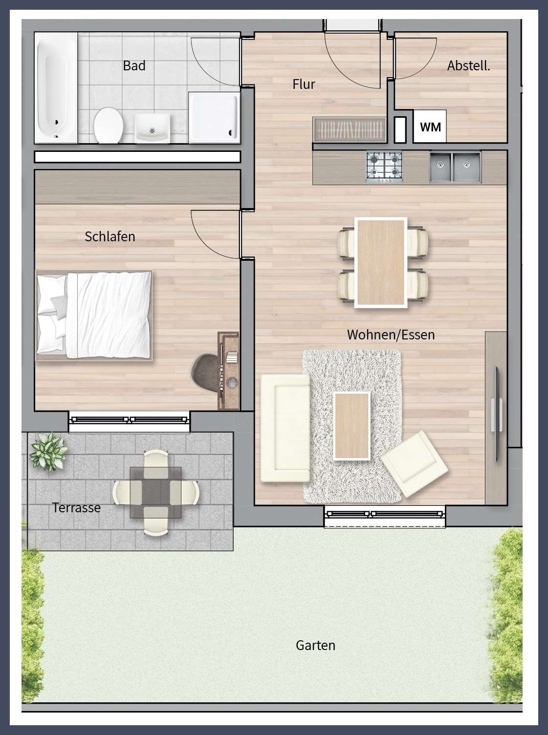 Thumbnail-Wohnung zum Kaufen in Leinfelden-Echterdingen 369.000,00 € 59.79 m²