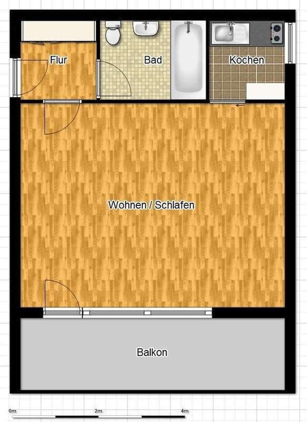 Thumbnail-Wohnung zum Kaufen in Mannheim 145.000,00 € 42 m²