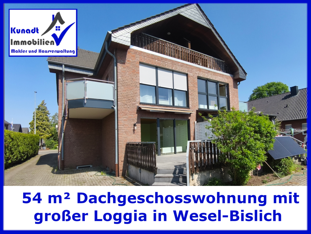 Thumbnail-Wohnung zum Mieten in Wesel-Bislich 485,00 € 54 m²