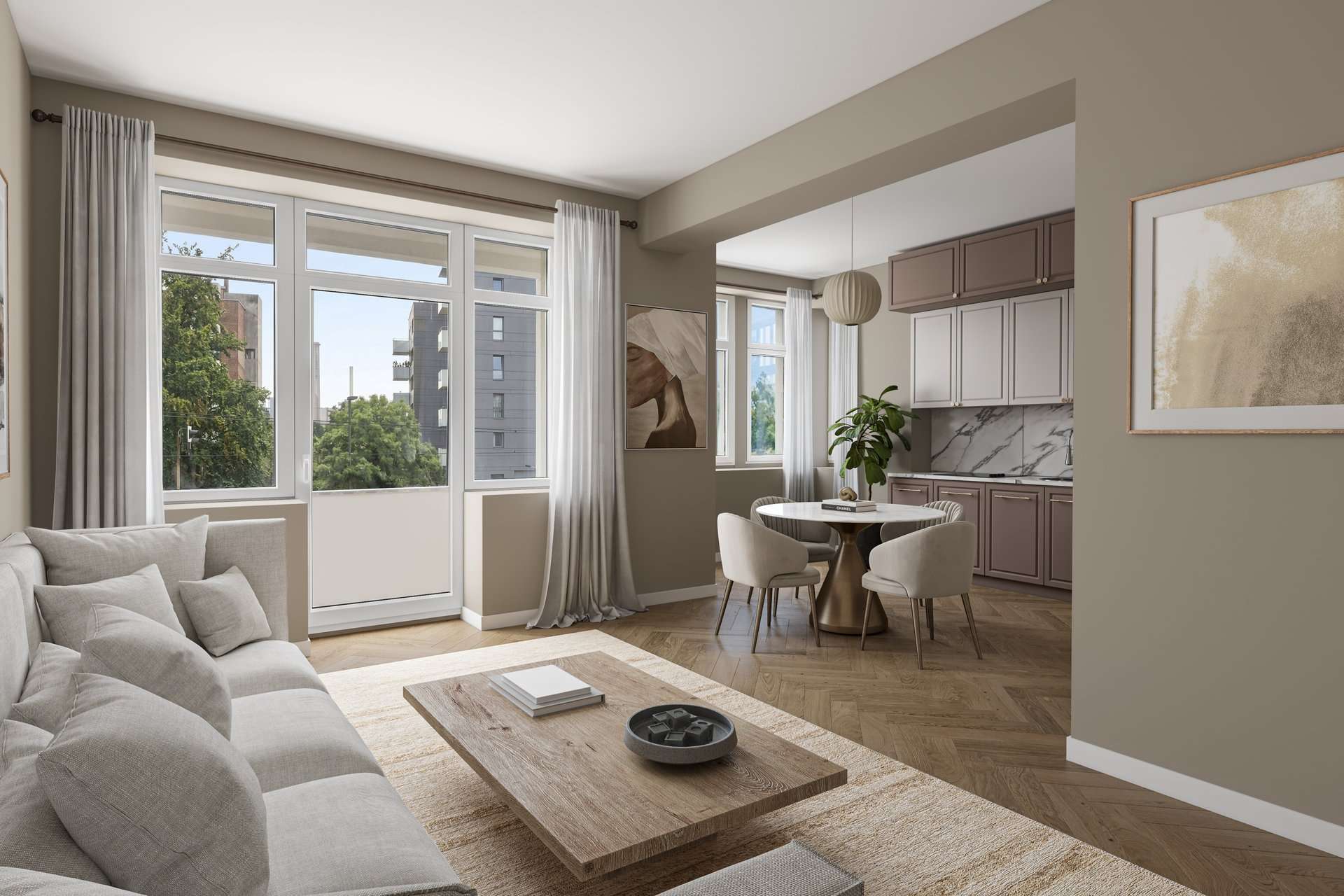 Thumbnail-Wohnung zum Mieten in Düsseldorf-Oberkassel 2.450,00 € 104 m²