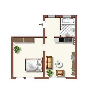 Thumbnail-Wohnung zum Mieten in Duisburg 409,00 € 42.41 m²