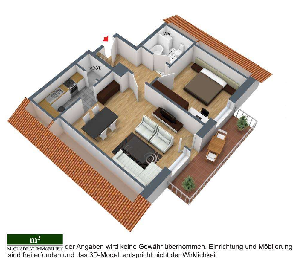 Thumbnail-Wohnung zum Mieten in Beckum 420,00 € 60 m²