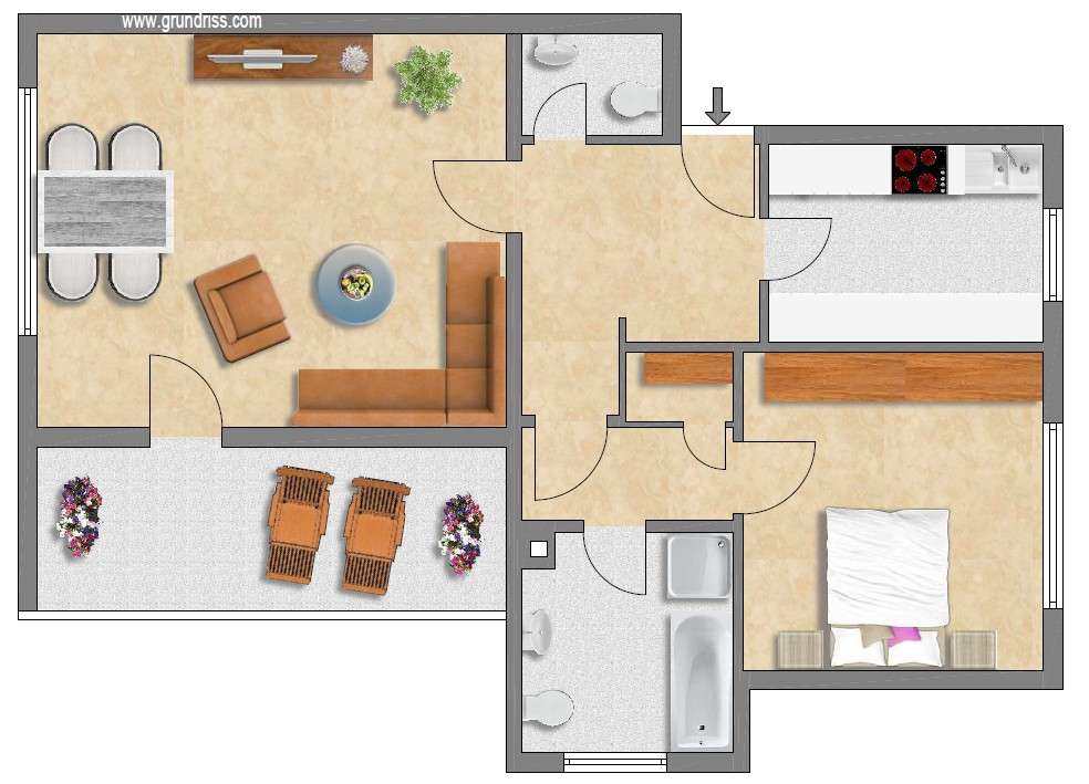 Thumbnail-Wohnung zum Kaufen in Dortmund 223.000,00 € 75 m²