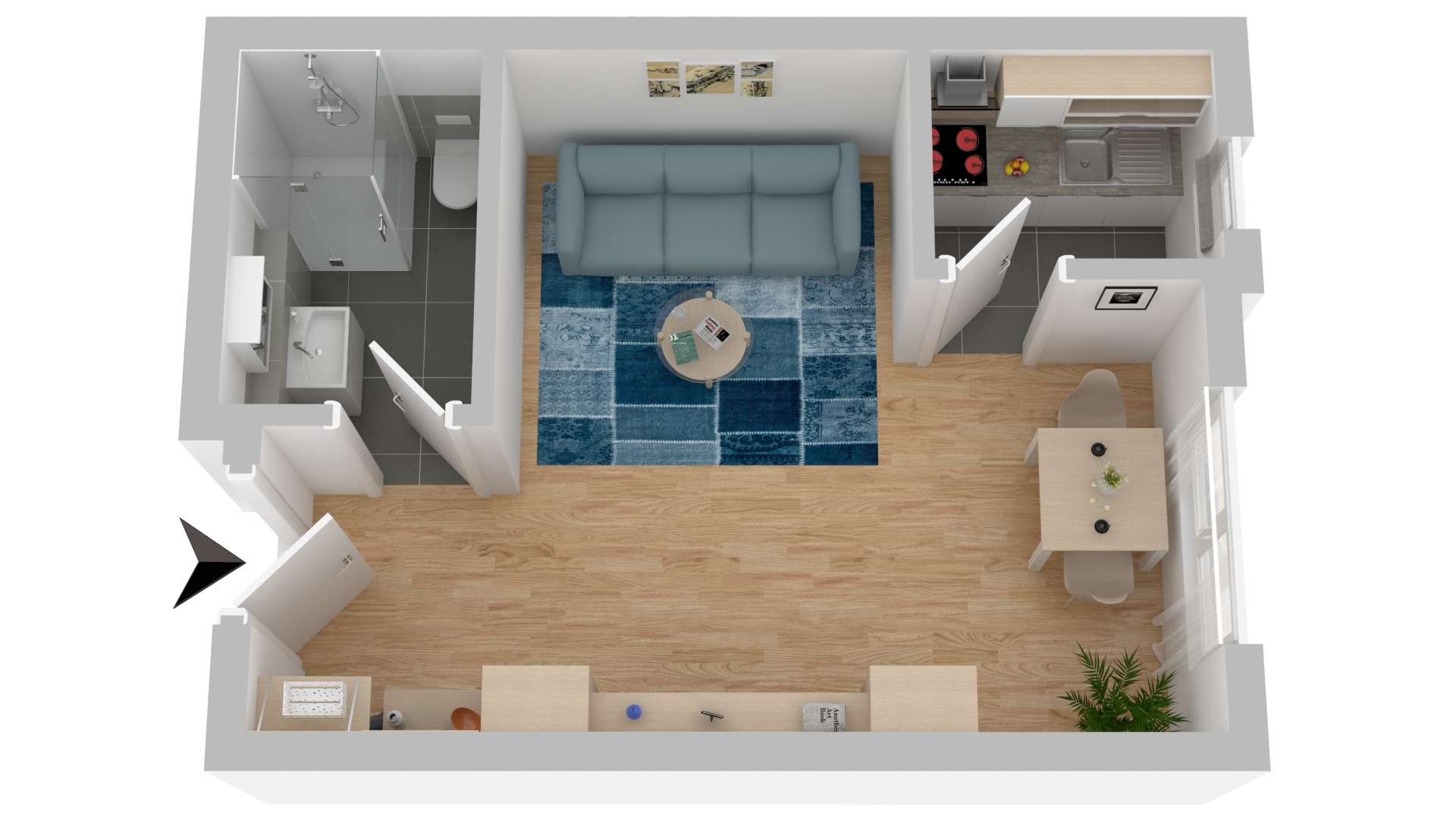 Thumbnail-Wohnung zum Mieten in Landau 450,00 € 23.71 m²