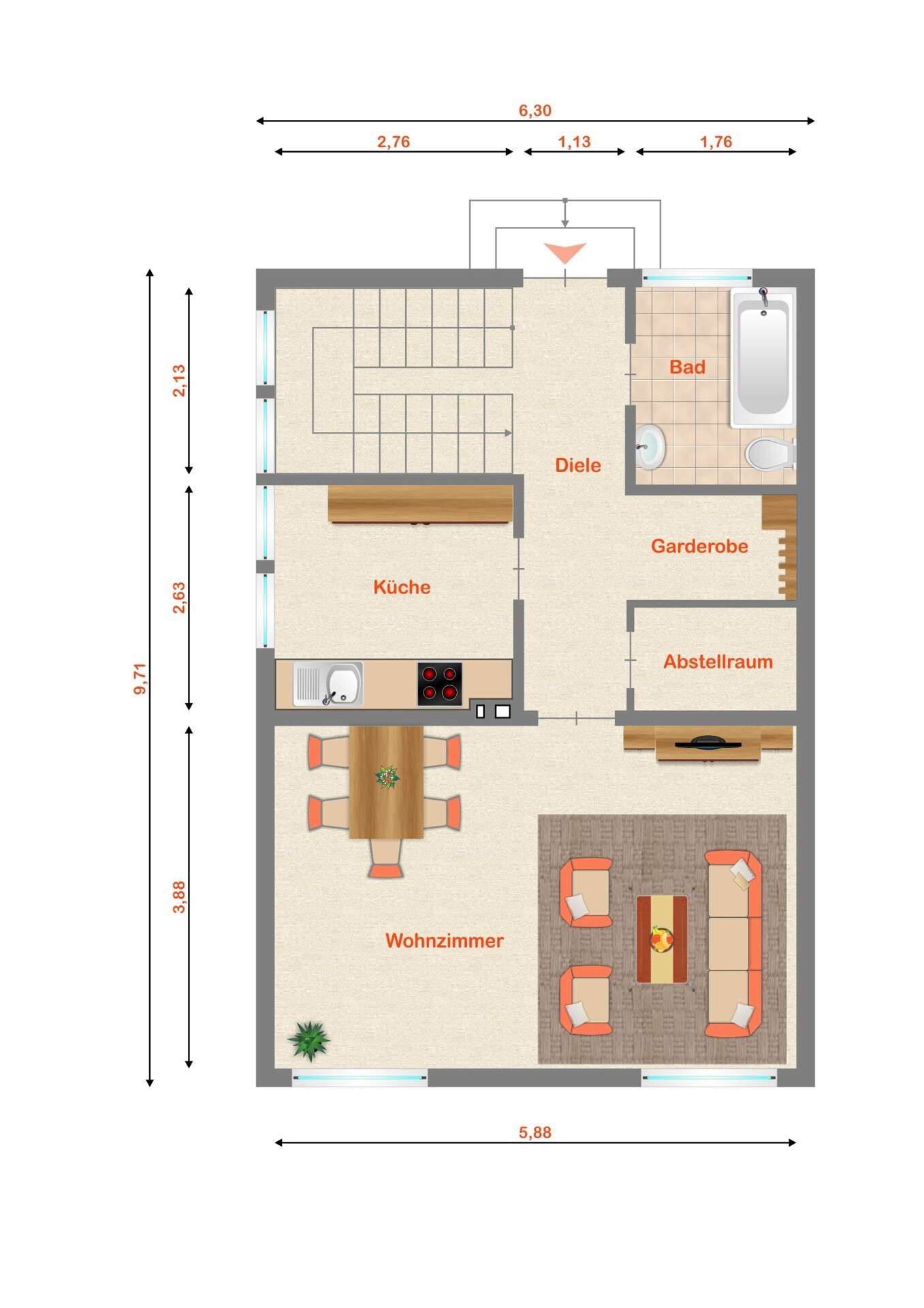 Thumbnail-Haus zum Kaufen in Neuwied Feldkirchen 149.000,00 € 100 m²