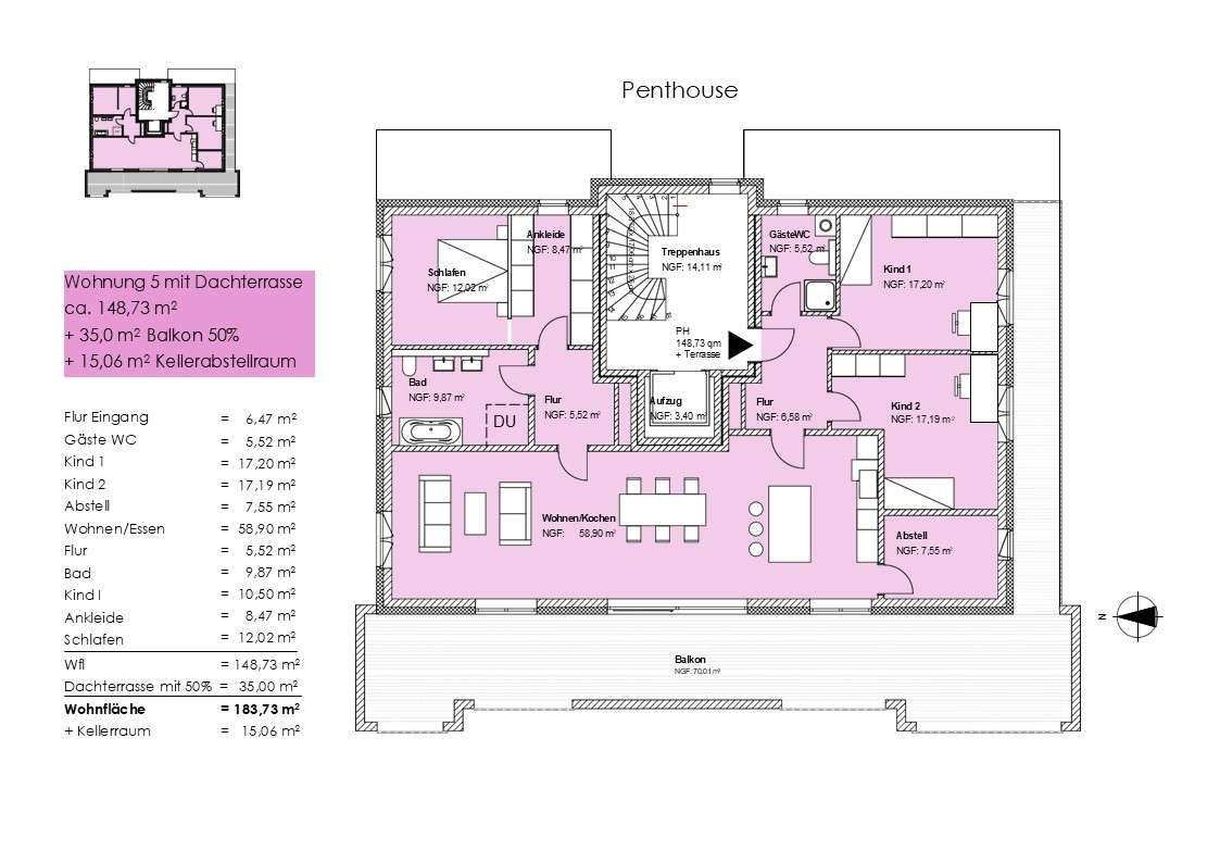 Thumbnail-Wohnung zum Kaufen in Niedersachsen - Braunschweig 893.000,00 € 184 m²