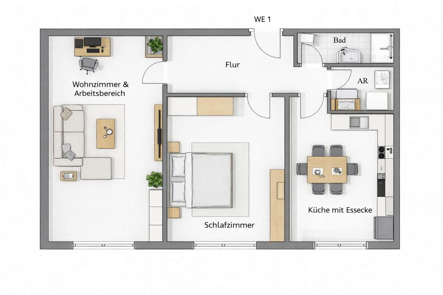 Thumbnail-Wohnung zum Mieten in Neuwied 720,00 € 90 m²