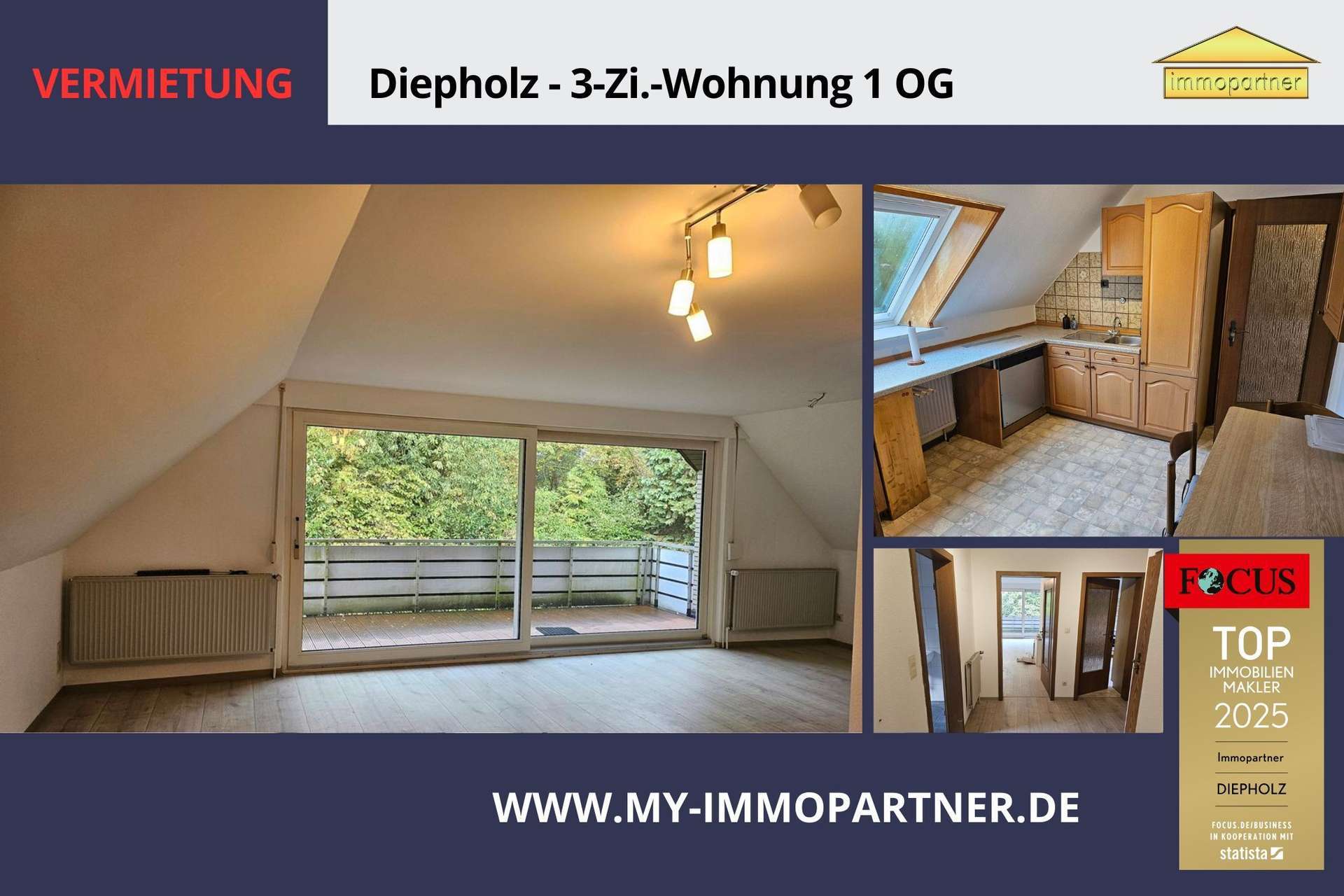 Thumbnail-Wohnung zum Mieten in Diepholz 730,00 € 90 m²