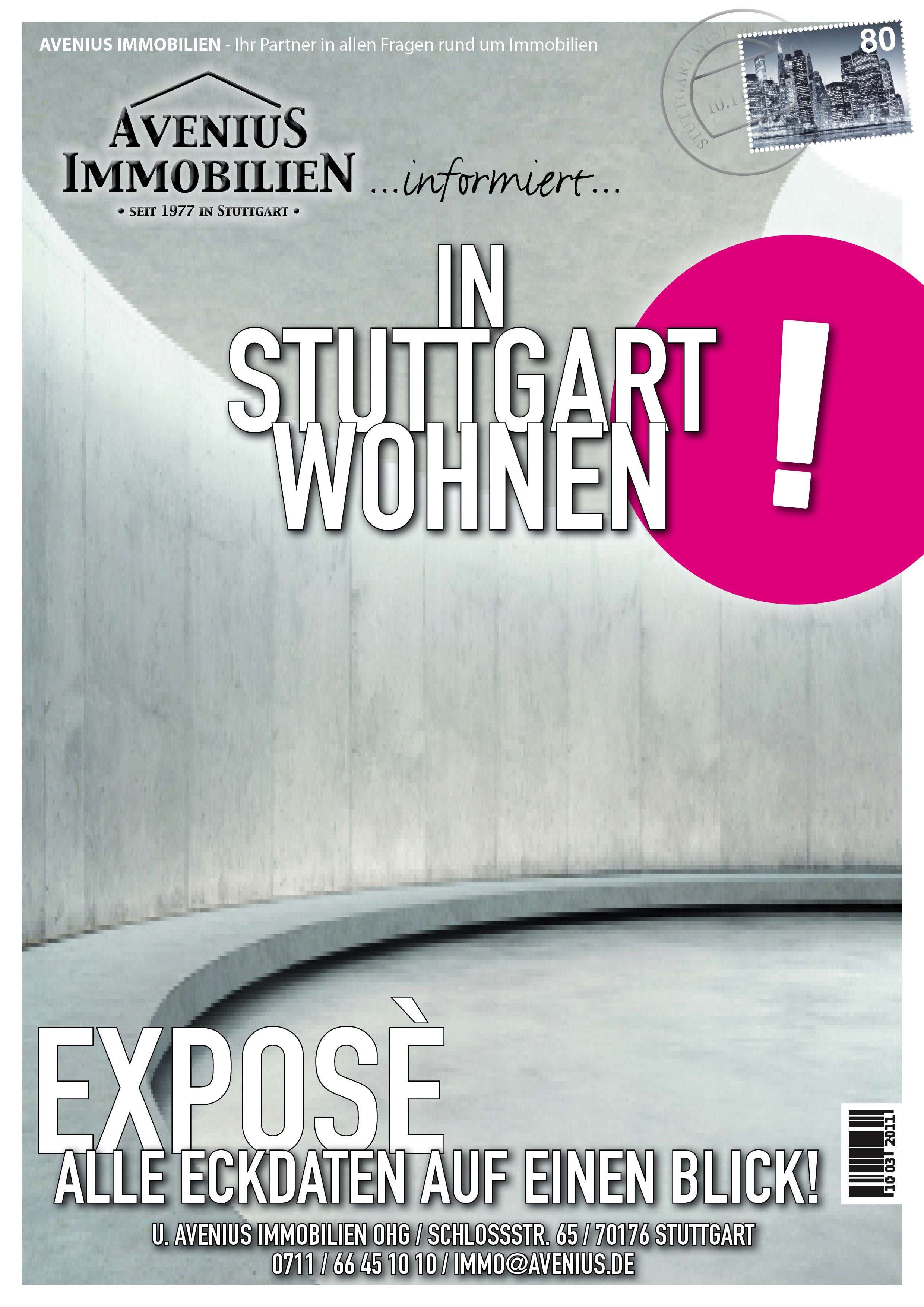 Thumbnail-Wohnung zum Mieten in Stuttgart 950,00 € 66.3 m²