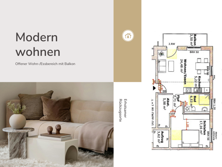 Thumbnail-Wohnung zum Kaufen in Dortmund 278.000,00 € 65.51 m²
