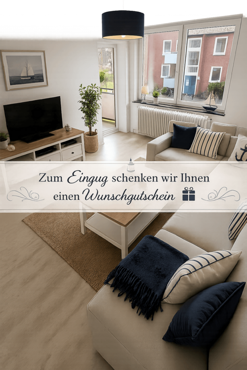 Thumbnail-Wohnung zum Mieten in Norden 525,00 € 61.73 m²