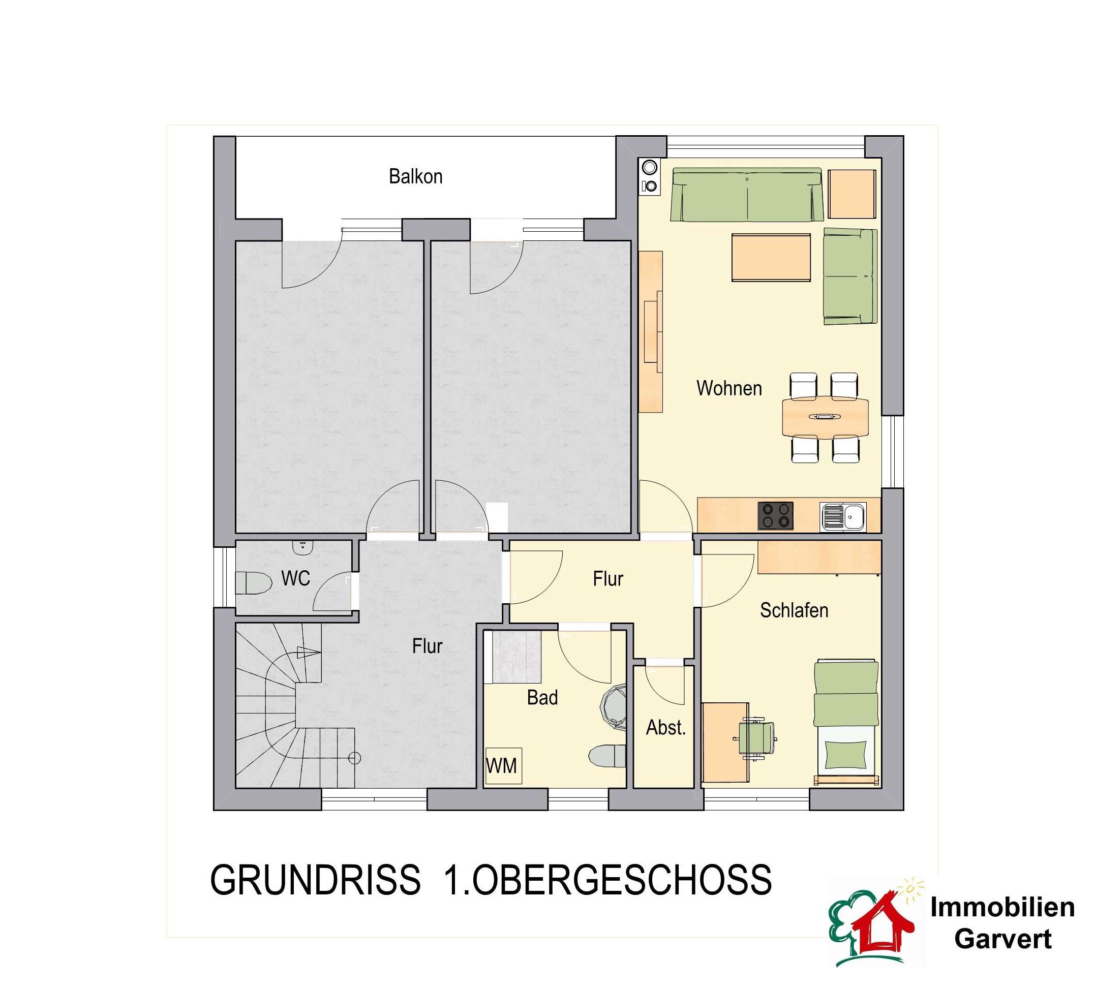 Thumbnail-Wohnung zum Mieten in Borken 400,00 € 50 m²