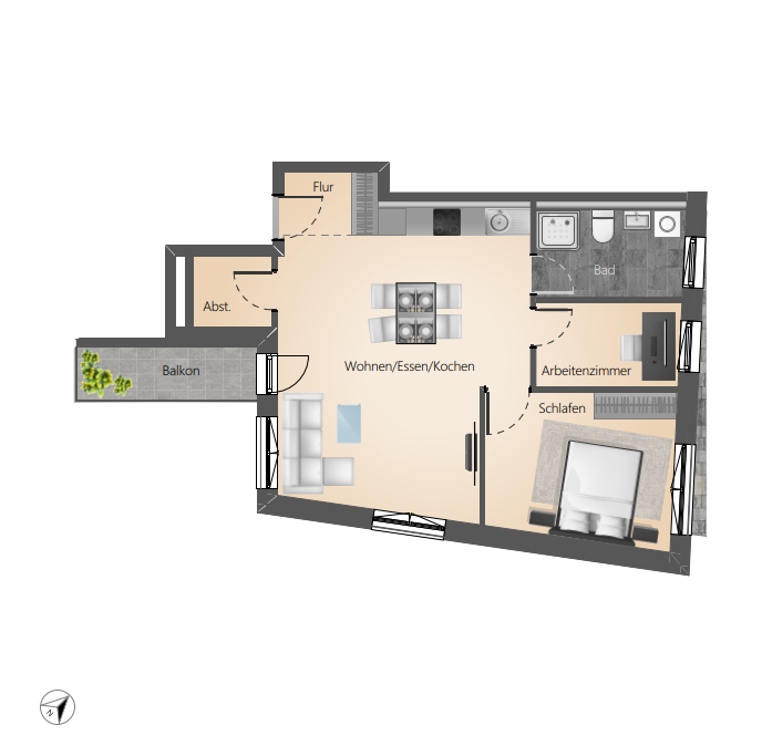 Thumbnail-Wohnung zum Kaufen in Überlingen 611.432,00 € 66.86 m²