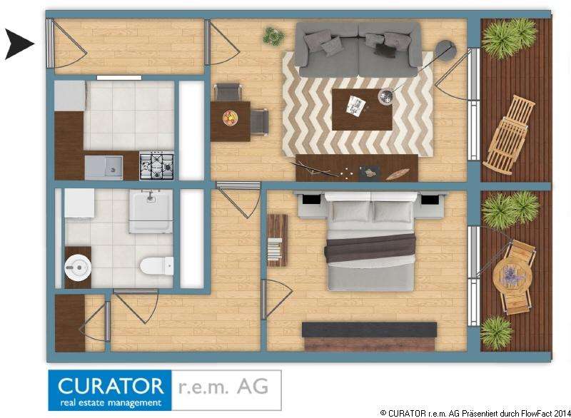 Thumbnail-Wohnung zum Mieten in Grimma 450,00 € 62.8 m²