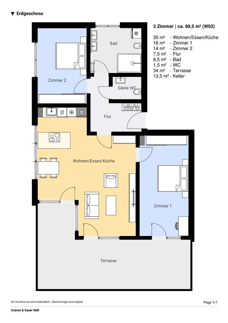 Thumbnail-Wohnung zum Mieten in Lindau 1.370,00 € 99.5 m²