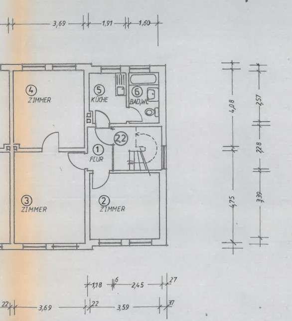 Thumbnail-Wohnung zum Mieten in Itzehoe 420,00 € 56.36 m²