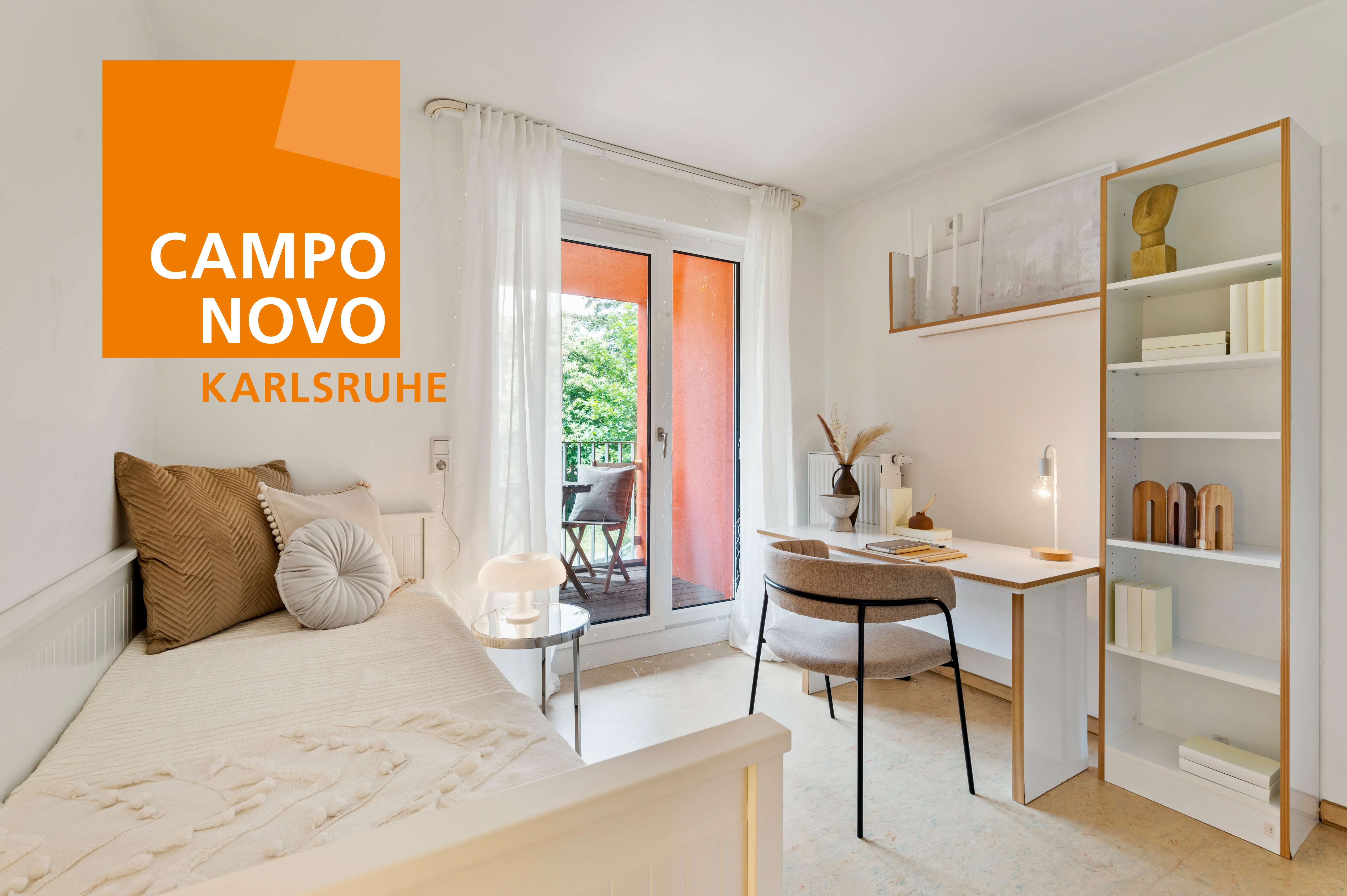 Thumbnail-Wohnung zum Mieten in Karlsruhe 580,00 € 28.59 m²