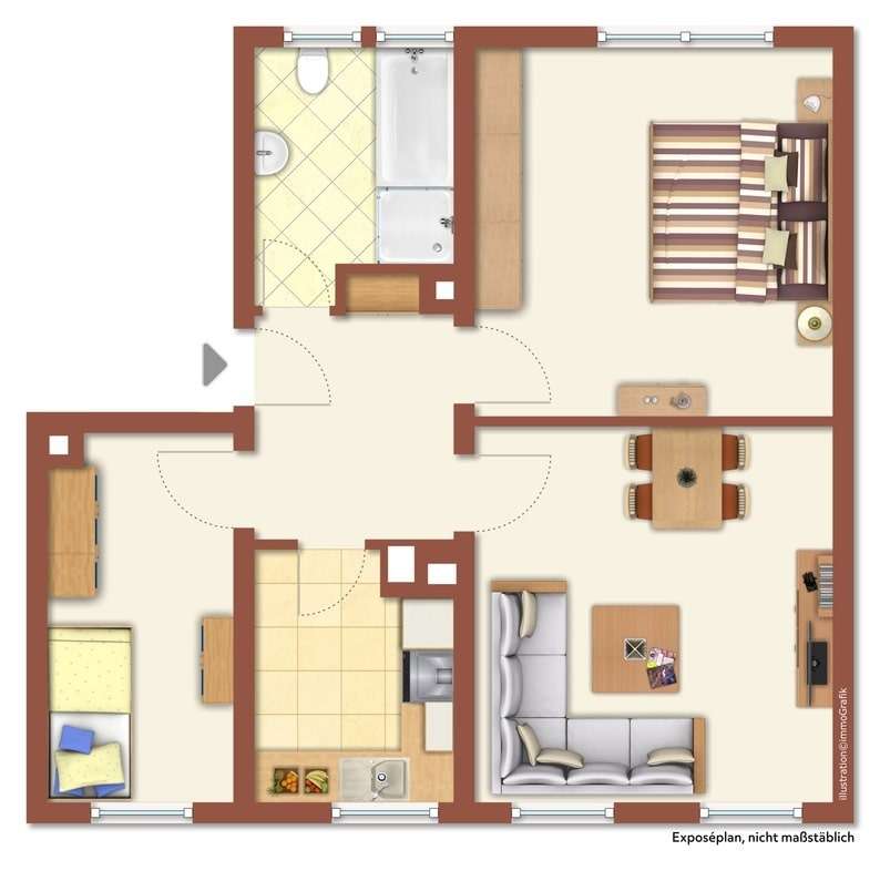 Thumbnail-Wohnung zum Kaufen in Mosbach 159.000,00 € 57.93 m²