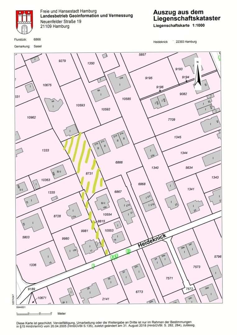 Thumbnail-Grundstück zu verkaufen in Hamburg 799.500,00 € 1078 m²