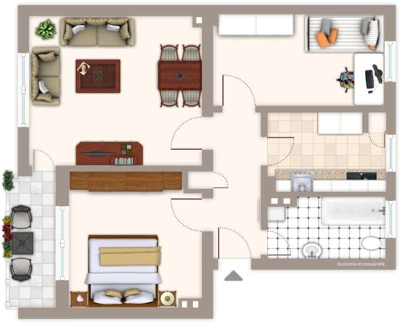 Thumbnail-Wohnung zum Mieten in Mönchengladbach 589,00 € 59 m²