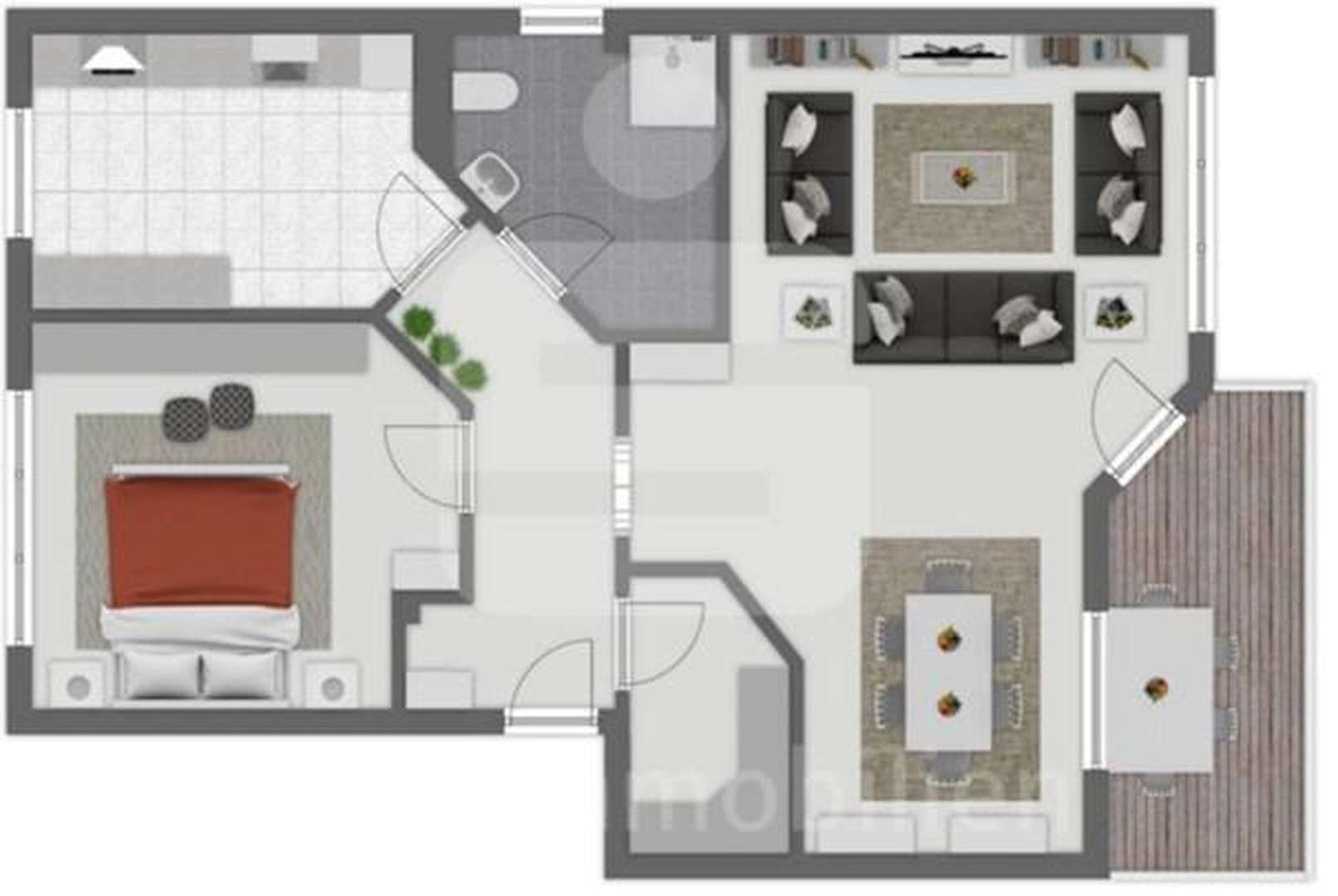 Thumbnail-Wohnung zum Mieten in Kerpen 924,00 € 66.15 m²