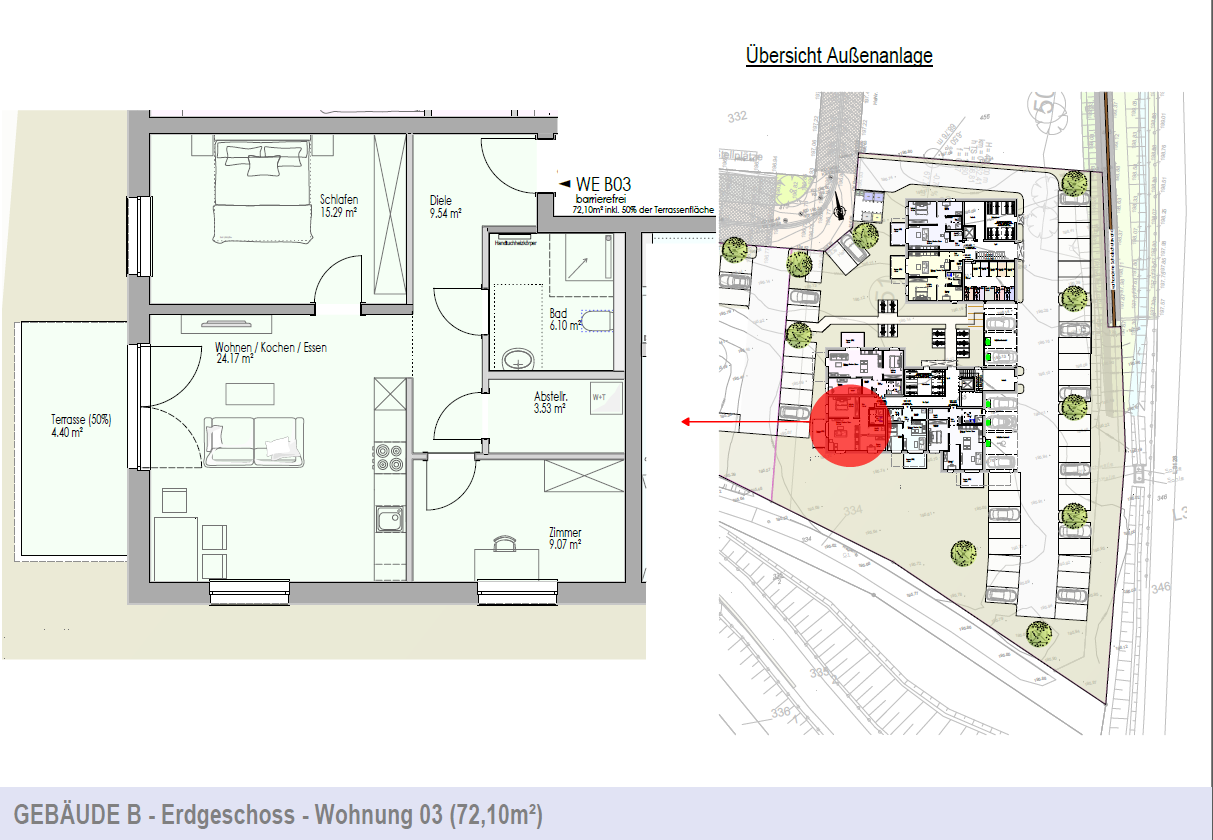Thumbnail-Wohnung zum Mieten in Buseck 925,00 € 72.1 m²