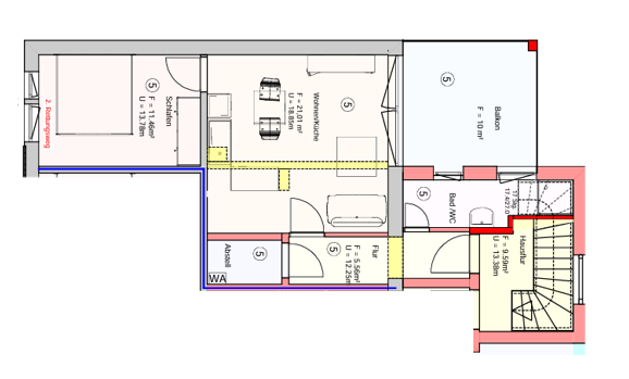 Thumbnail-Wohnung zum Mieten in Sömmerda 624,00 € 48 m²