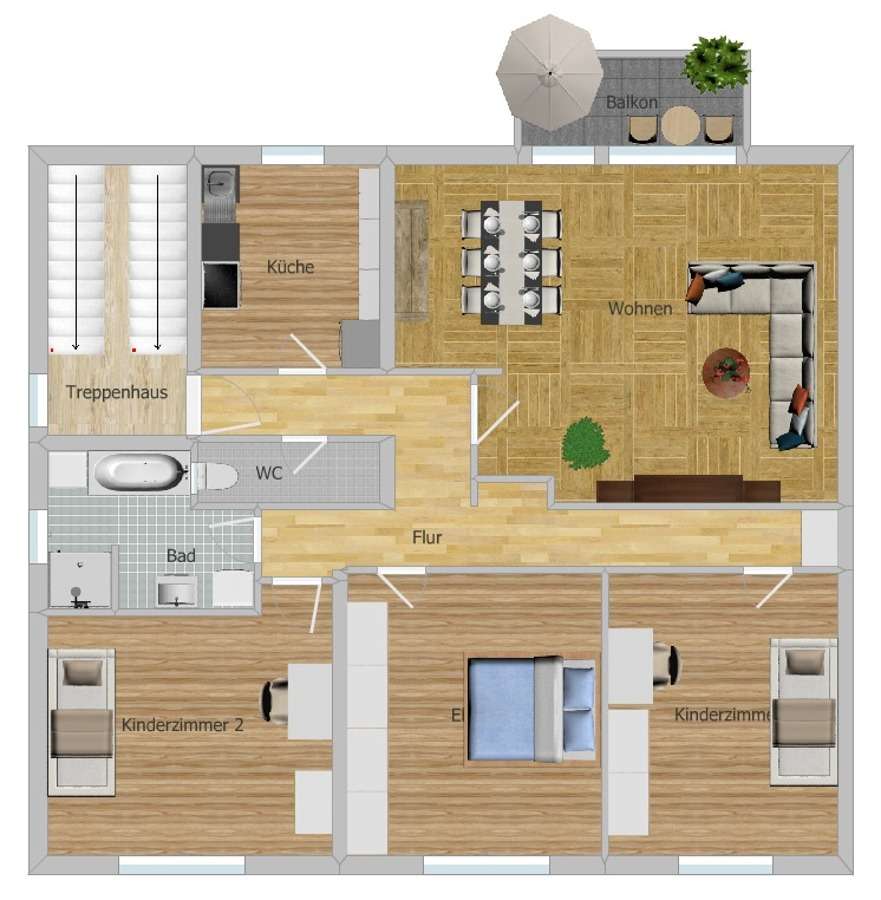 Thumbnail-Wohnung zum Kaufen in Biberach an der Riß 319.000,00 € 120 m²