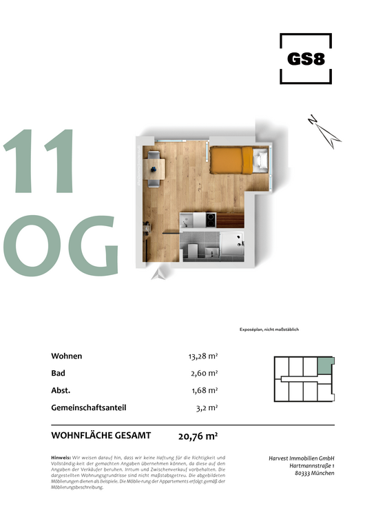 Thumbnail-Wohnung zum Kaufen in München 346.473,07 € 20.76 m²