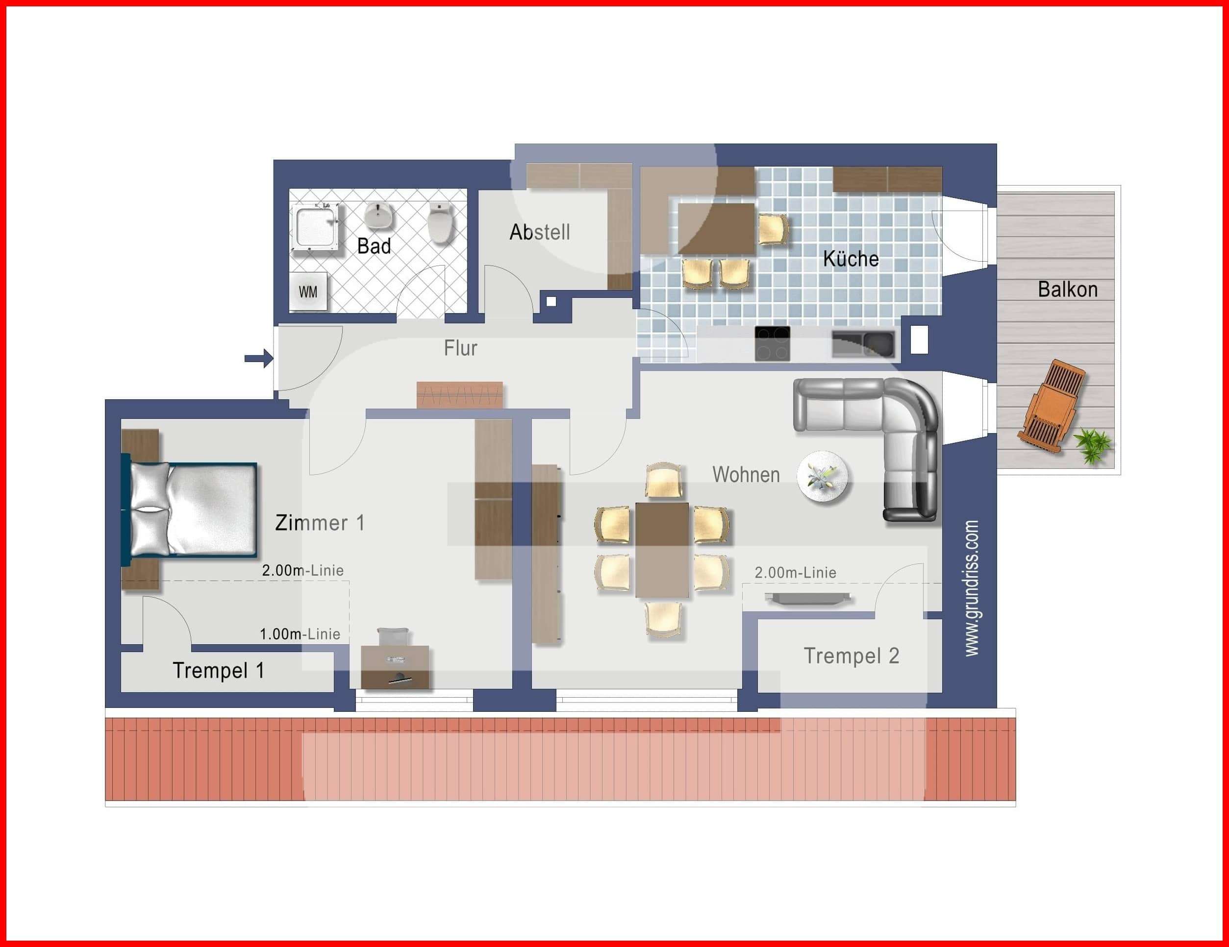 Thumbnail-Wohnung zum Mieten in Görwihl 823,00 € 92.14 m²