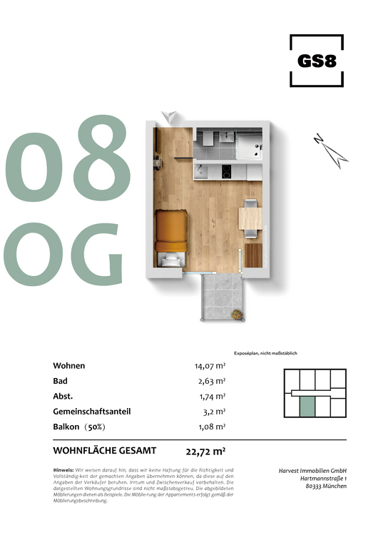 Thumbnail-Wohnung zum Kaufen in München 369.422,19 € 22.71 m²