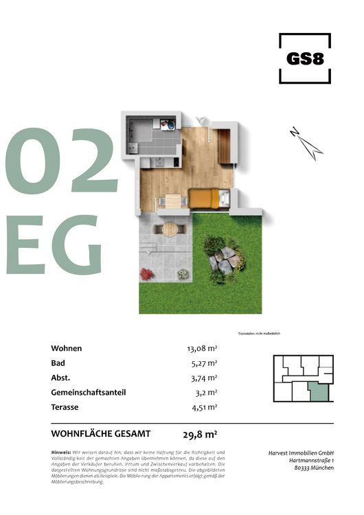 Thumbnail-Wohnung zum Kaufen in München 434.670,58 € 29.8 m²