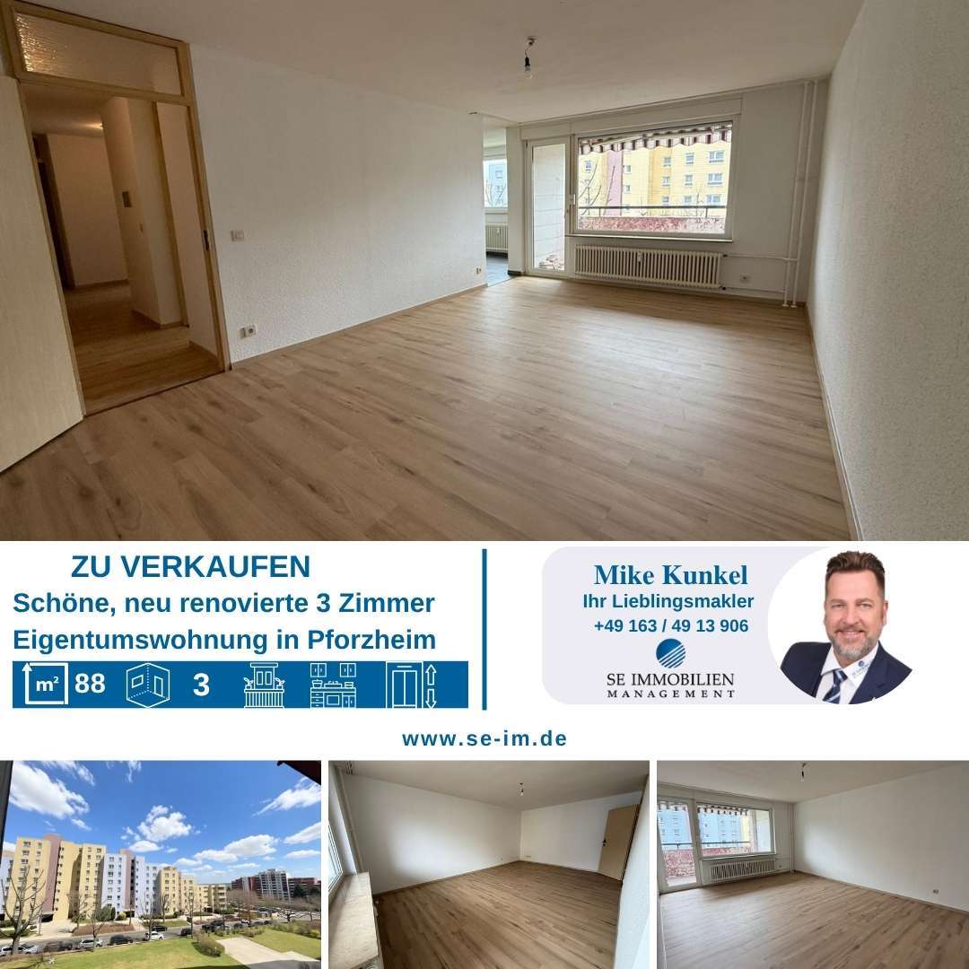 Thumbnail-Wohnung zum Kaufen in Pforzheim 299.000,00 € 88 m²