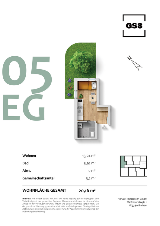 Thumbnail-Wohnung zum Kaufen in München 319.829,75 € 20.16 m²