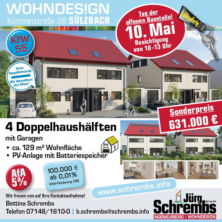 Thumbnail-Haus zum Kaufen in Obersulm 631.000,00 € 129.95 m²
