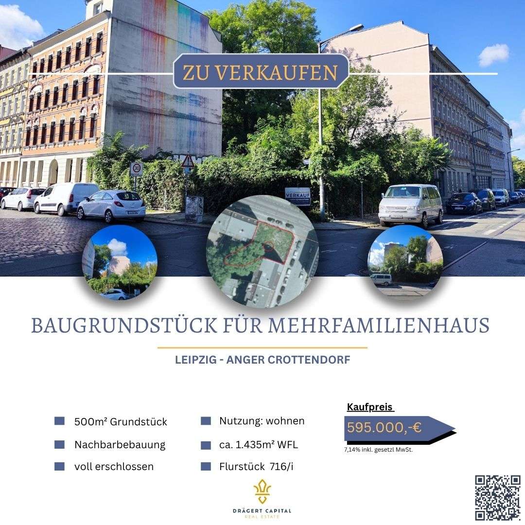 Thumbnail-Grundstück zu verkaufen in Leipzig 595.000,00 € 500 m²