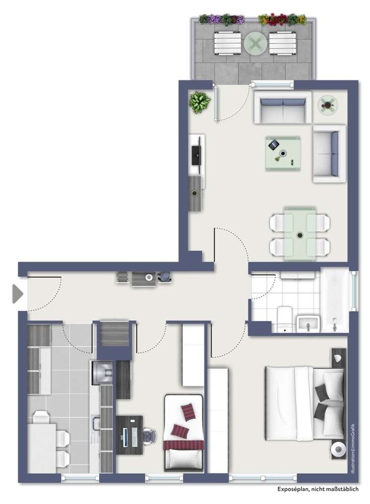 Thumbnail-Wohnung zum Mieten in Heppenheim 740,00 € 57.04 m²