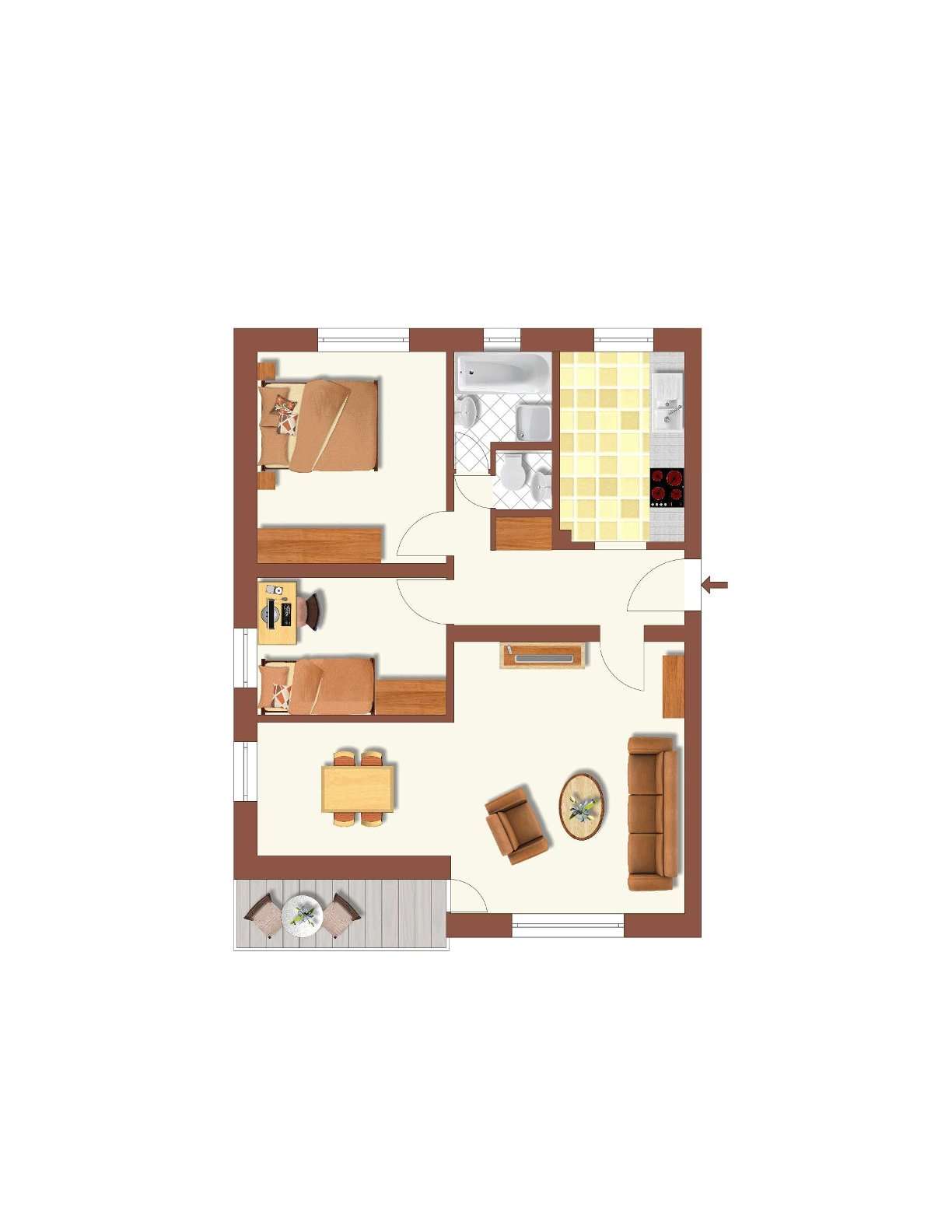 Thumbnail-Wohnung zum Kaufen in Röthenbach an der Pegnitz 235.000,00 € 77 m²