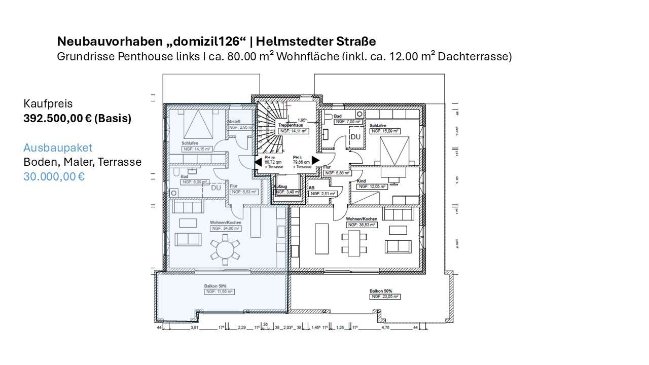 Thumbnail-Wohnung zum Kaufen in Niedersachsen - Braunschweig 392.500,00 € 80 m²