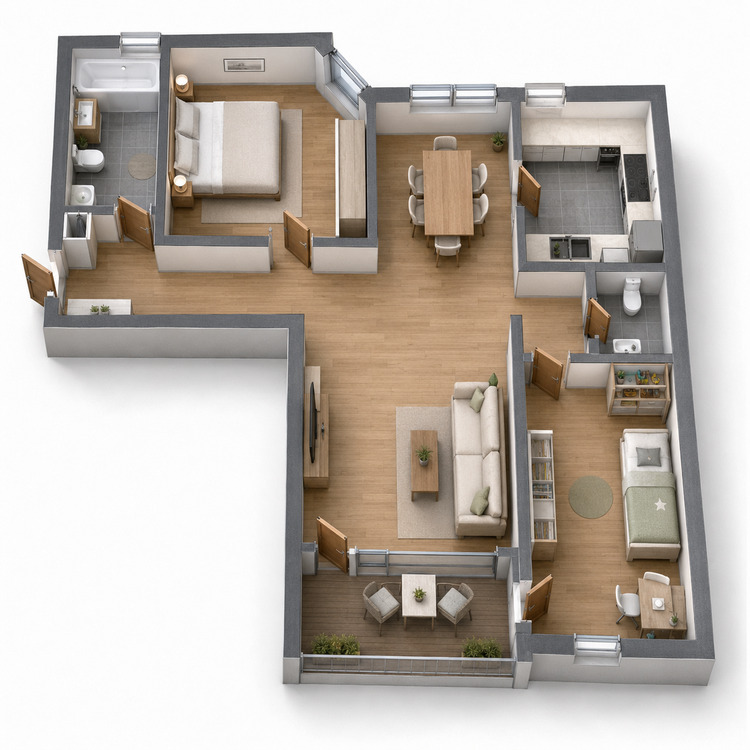 Thumbnail-Wohnung zum Kaufen in Leipzig 227.000,00 € 75.96 m²