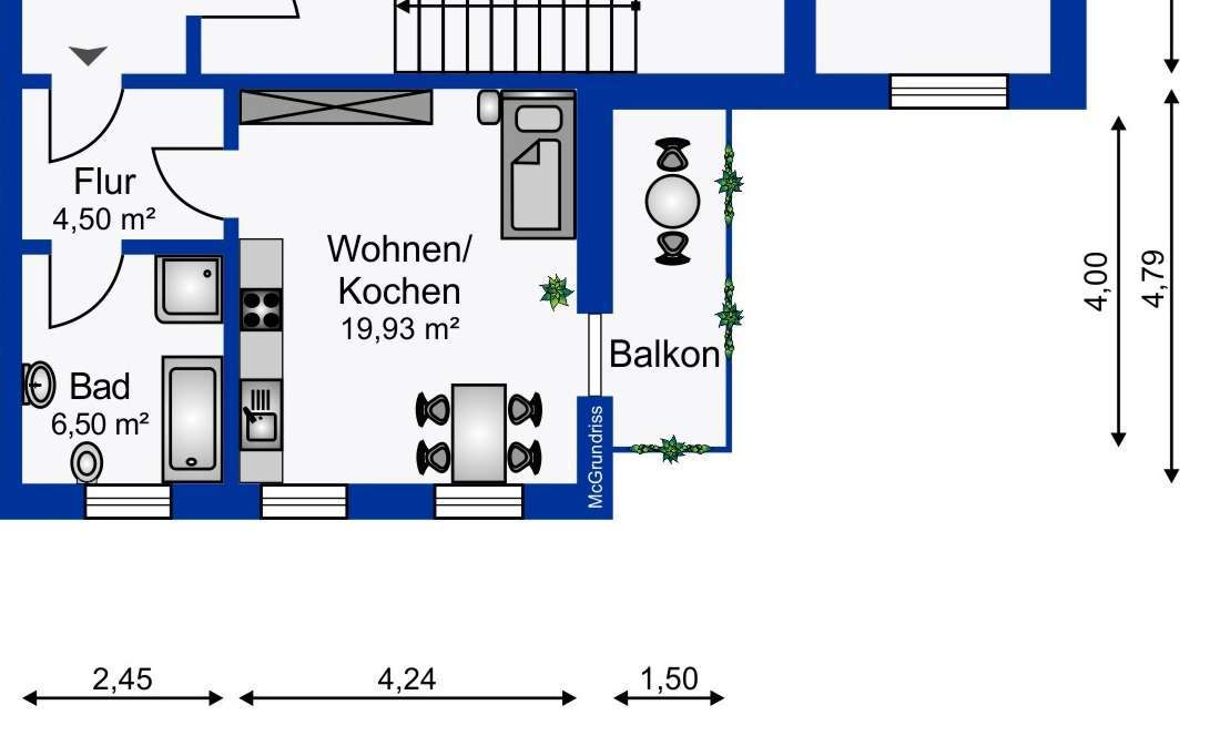 Thumbnail-Wohnung zum Kaufen in Limbach-Oberfrohna 52.000,00 € 32.93 m²