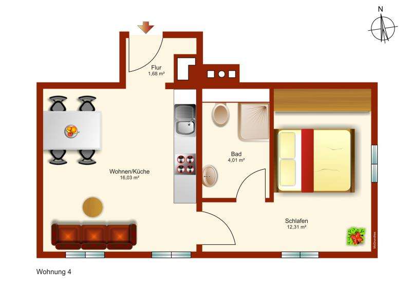 Thumbnail-Wohnung zum Kaufen in Peißenberg 199.000,00 € 34.02 m²