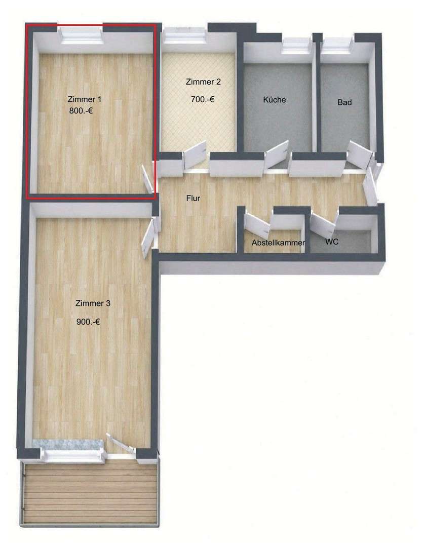 Thumbnail-Wohnung zum Mieten in München-Ramersdorf 700,00 € 70 m²