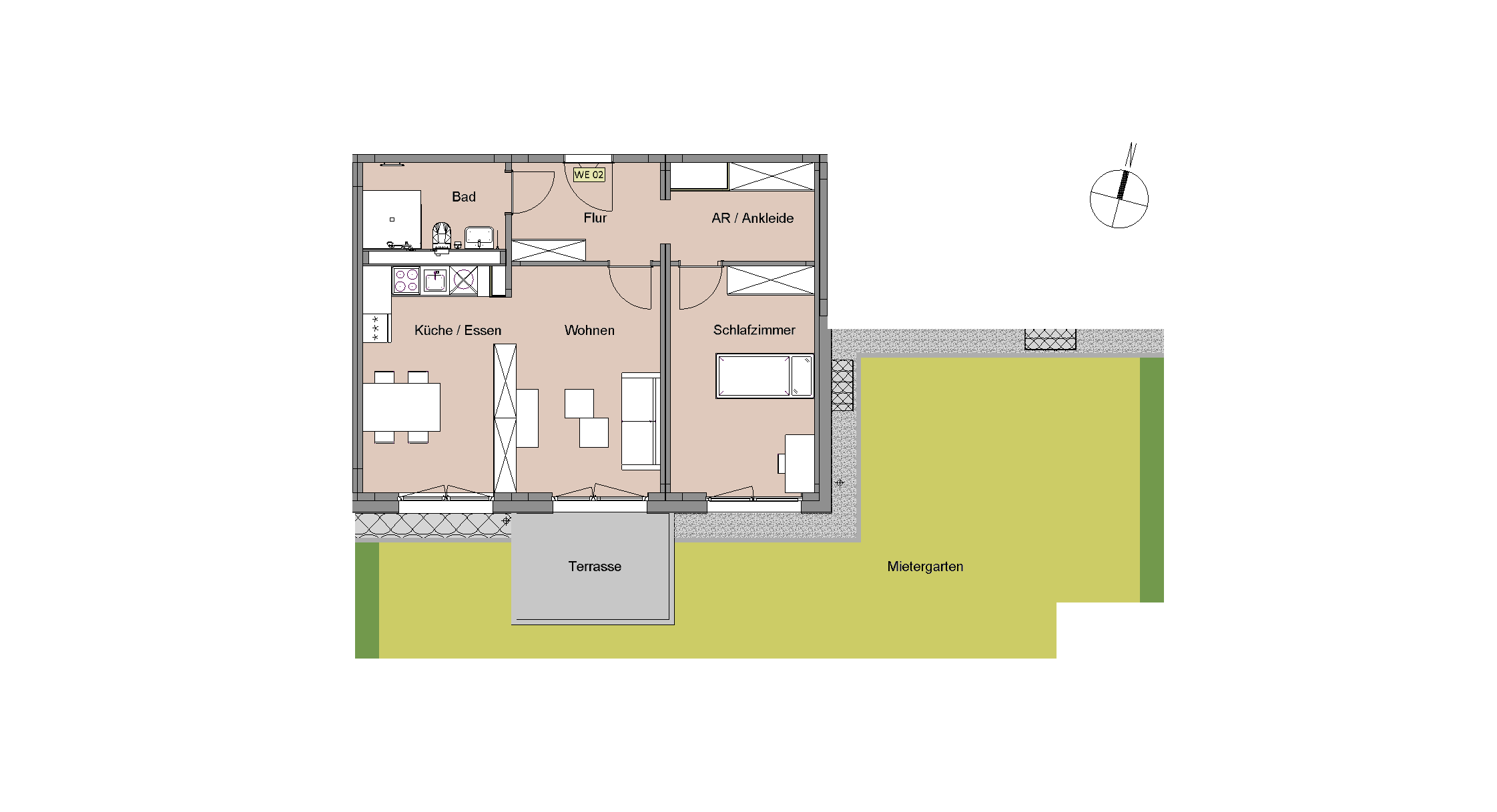 Thumbnail-Wohnung zum Mieten in Leverkusen 925,00 € 62 m²