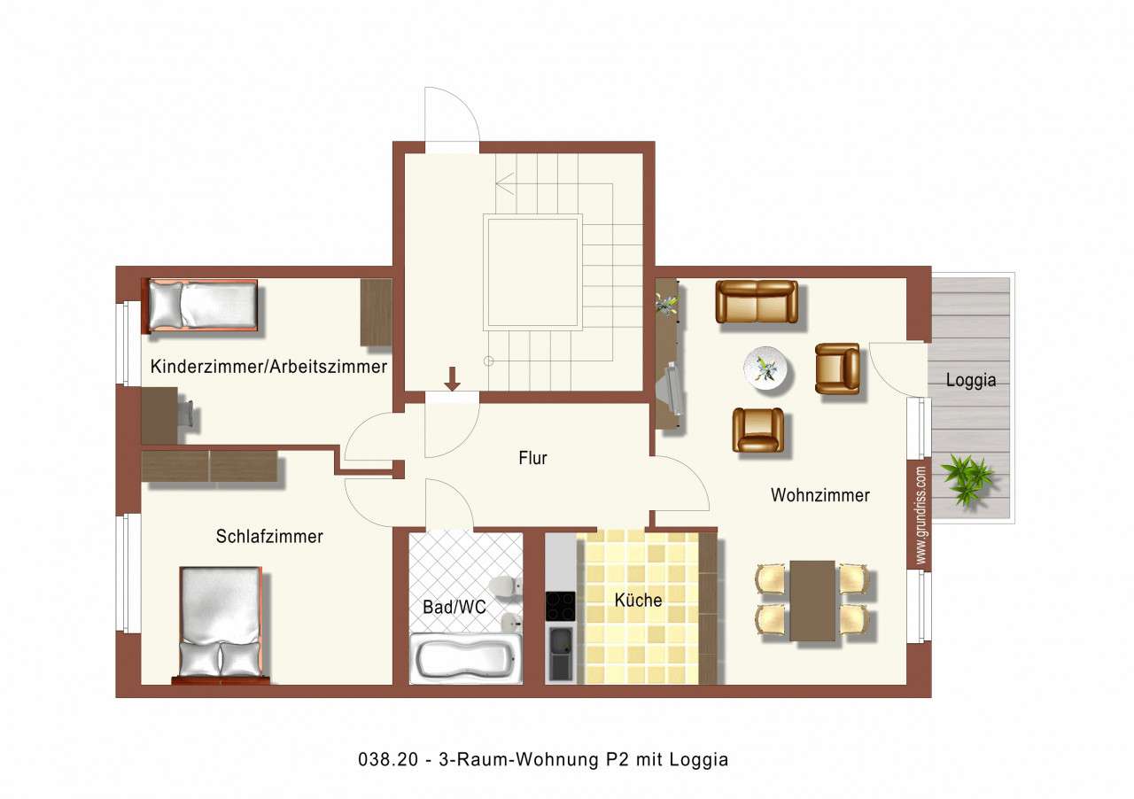Thumbnail-Wohnung zum Mieten in Lübben (Spreewald) 387,26 € 57.8 m²