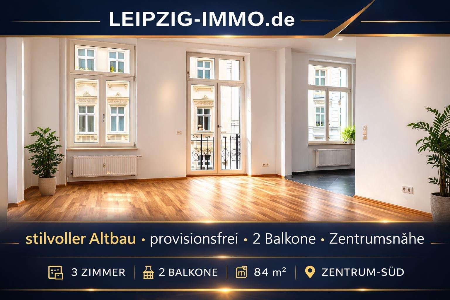Thumbnail-Wohnung zum Kaufen in Leipzig 320.000,00 € 83.53 m²