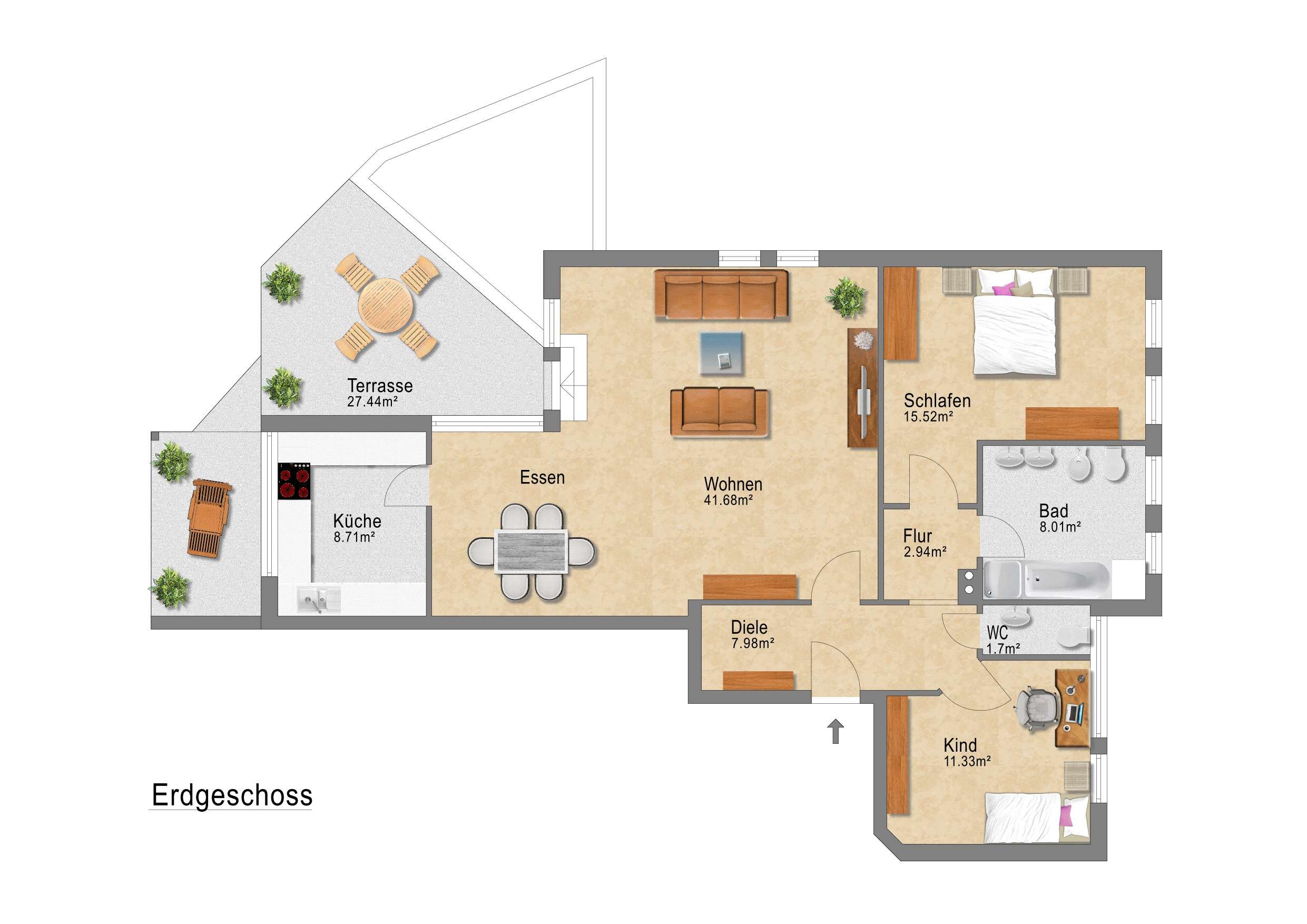 Thumbnail-Wohnung zum Kaufen in Dreieich 399.000,00 € 111 m²