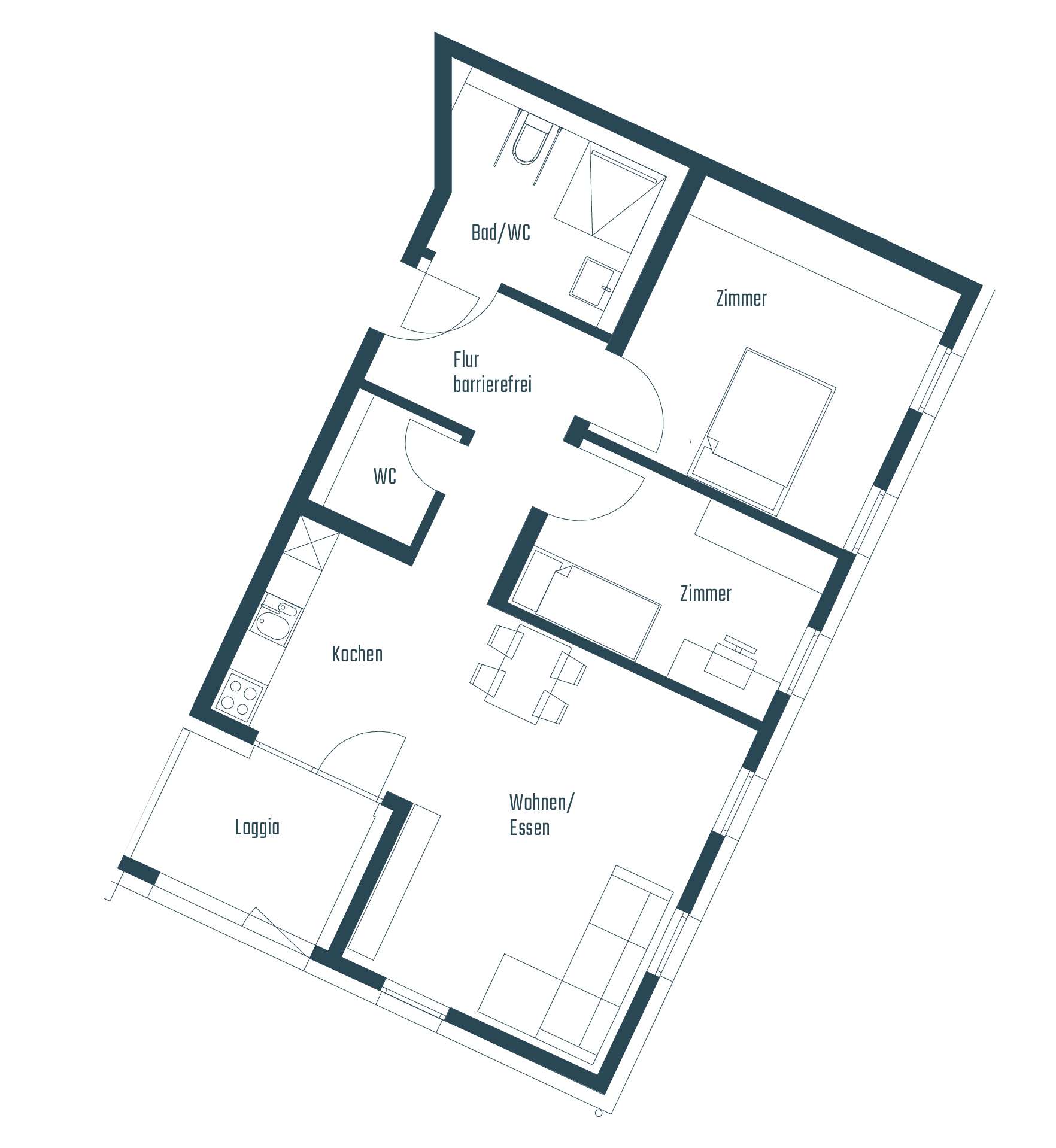 Thumbnail-Wohnung zum Kaufen in Notzingen 413.000,00 € 76.55 m²