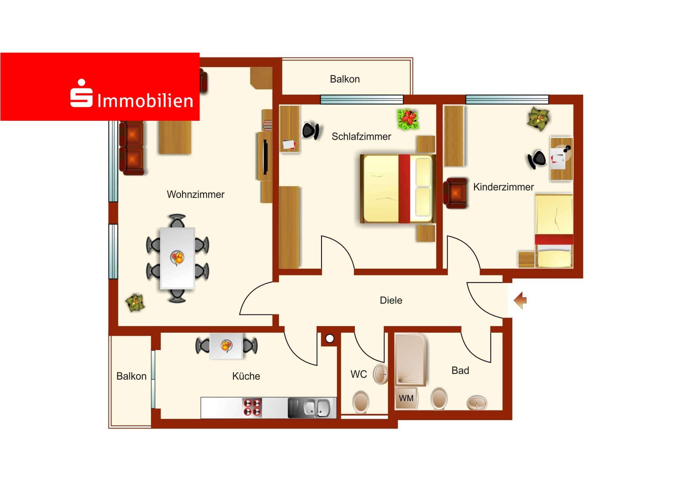 Thumbnail-Wohnung zum Kaufen in Hanau 259.000,00 € 97 m²
